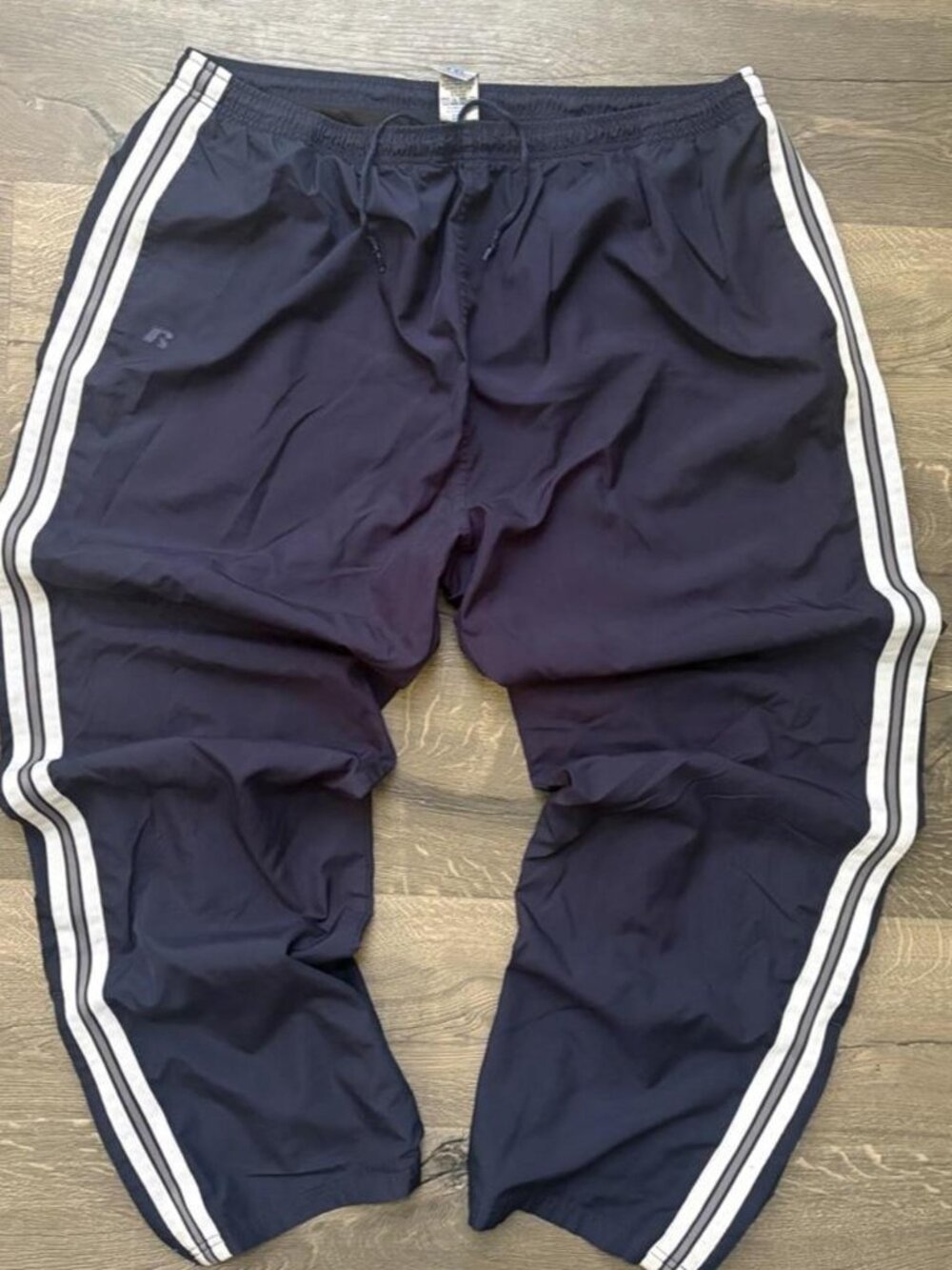 Russell Athletic Navy Blue Baggy Track Pants (XXL)